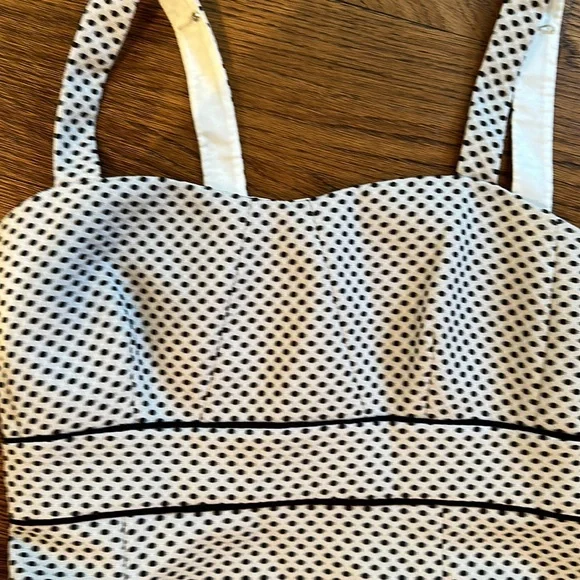 Tahari Levine Isabella Demarco Women's 2 Dress Lined Sheath Pencil White/Blk - Picture 2 of 5